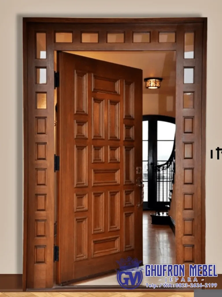 Model Pintu Kayu Jati Klasik Modern Jepara