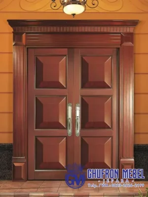 Pintu Rumah Elegan Bandung Kayu Jati Premium Jepara