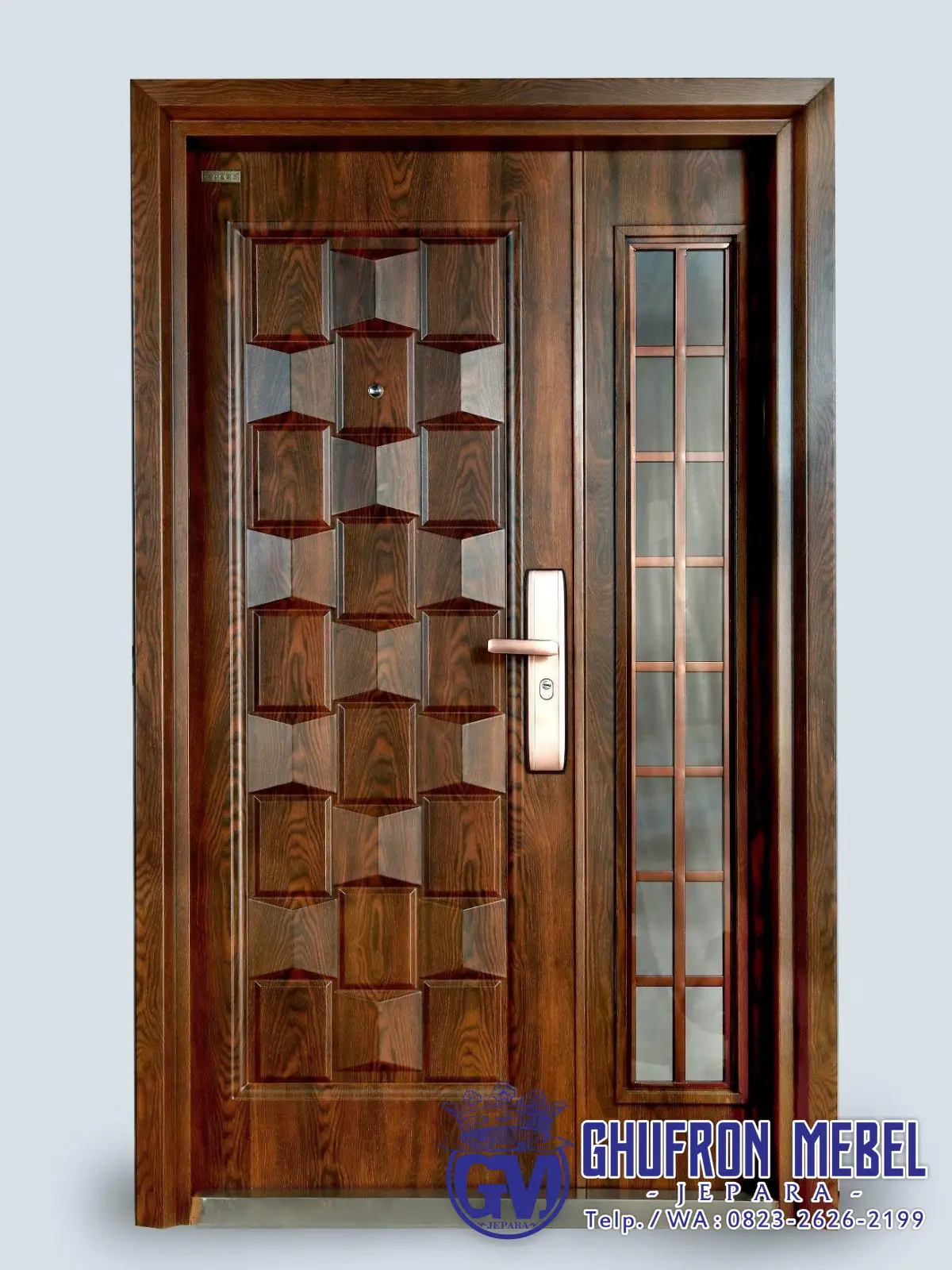 Jual Pintu Rumah Mewah Kayu Jati Minimalis